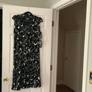Karl Lagerfield black and white dress size 14